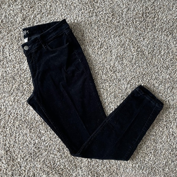 LOFT Denim - LOFT Corduroy Black Curvy Skinny Jeans